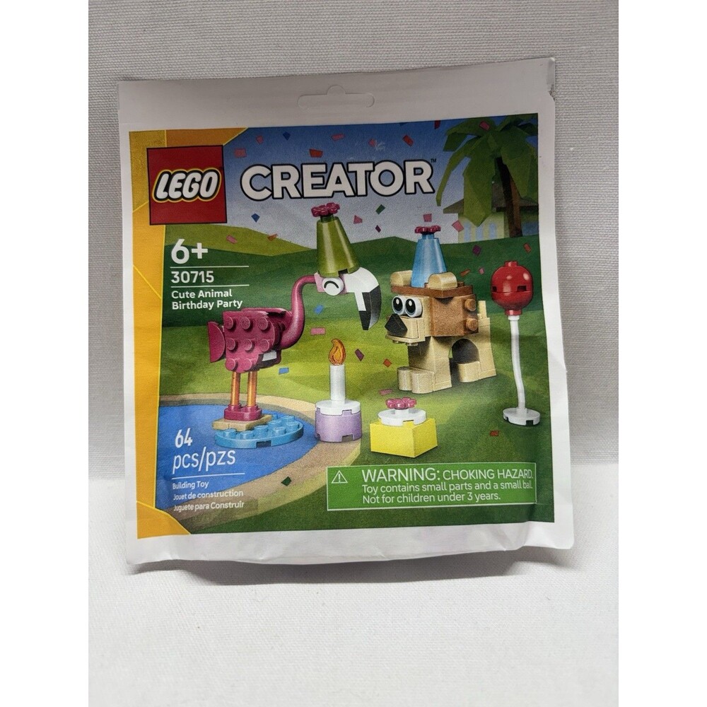 LEGO Creator 30715 Cute Animal Birthday Party 64 Pc Set 2026 New Sealed